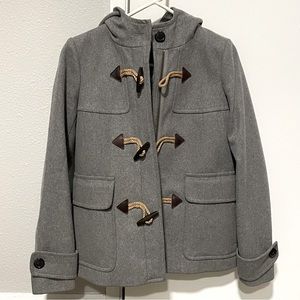 **GETTING DONATED!! SEND OFFER**J. CREW Melton Wool Coat with Toggles, LIKE NEW!